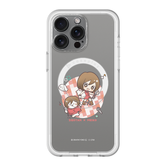 スリムプロテクションプレミアムケース with MagSafe［ しろたん×初音ミク - しろたん×MEIKO ］
