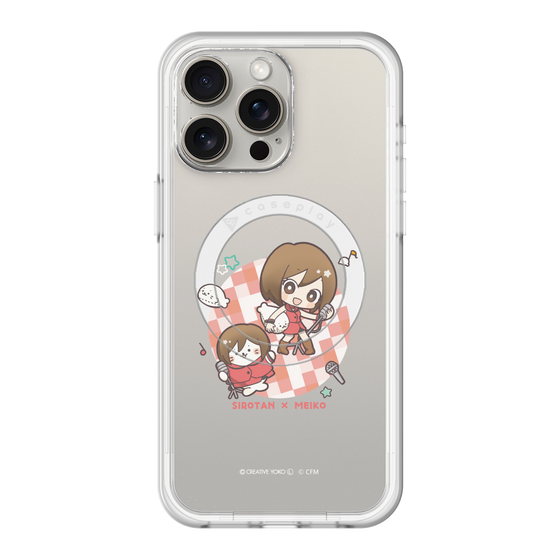 スリムプロテクションプレミアムケース with MagSafe［ しろたん×初音ミク - しろたん×MEIKO ］