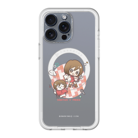スリムプロテクションプレミアムケース with MagSafe［ しろたん×初音ミク - しろたん×MEIKO ］