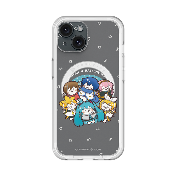 スリムプロテクションプレミアムケース with MagSafe［ しろたん×初音ミク - 全員集合 - しろたん変身 ］