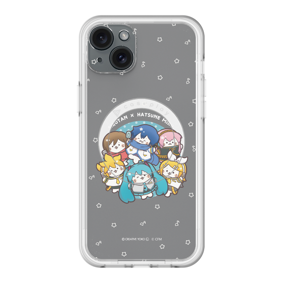 スリムプロテクションプレミアムケース with MagSafe［ しろたん×初音ミク - 全員集合 - しろたん変身 ］