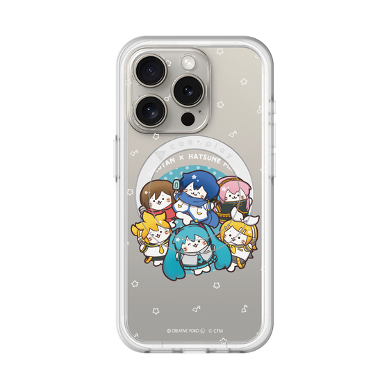 スリムプロテクションプレミアムケース with MagSafe［ しろたん×初音ミク - 全員集合 - しろたん変身 ］