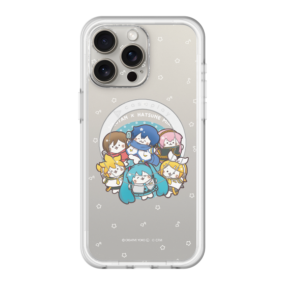 スリムプロテクションプレミアムケース with MagSafe［ しろたん×初音ミク - 全員集合 - しろたん変身 ］