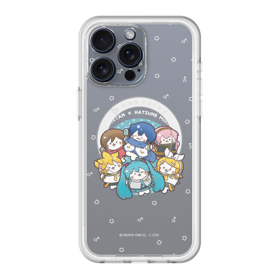 スリムプロテクションプレミアムケース with MagSafe［ しろたん×初音ミク - 全員集合 - しろたん変身 ］