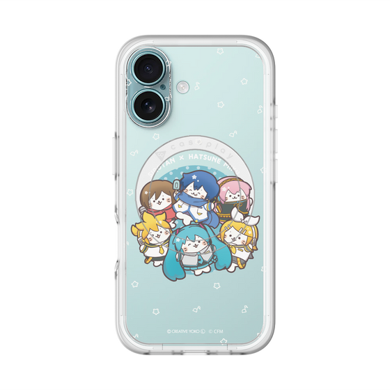 スリムプロテクションプレミアムケース with MagSafe［ しろたん×初音ミク - 全員集合 - しろたん変身 ］