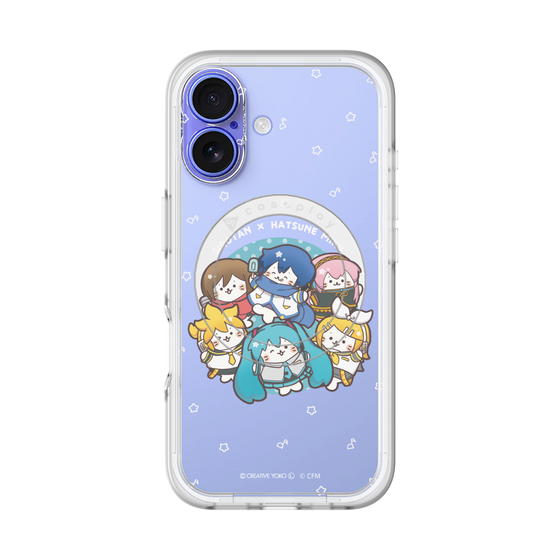 スリムプロテクションプレミアムケース with MagSafe［ しろたん×初音ミク - 全員集合 - しろたん変身 ］