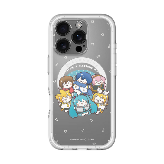 スリムプロテクションプレミアムケース with MagSafe［ しろたん×初音ミク - 全員集合 - しろたん変身 ］