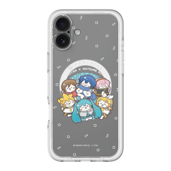 スリムプロテクションプレミアムケース with MagSafe［ しろたん×初音ミク - 全員集合 - しろたん変身 ］