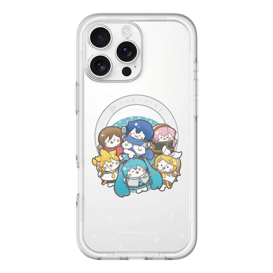 スリムプロテクションプレミアムケース with MagSafe［ しろたん×初音ミク - 全員集合 - しろたん変身 ］