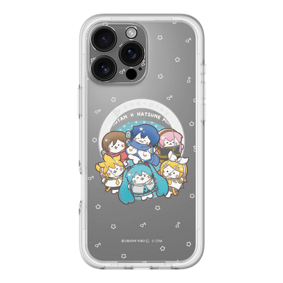スリムプロテクションプレミアムケース with MagSafe［ しろたん×初音ミク - 全員集合 - しろたん変身 ］