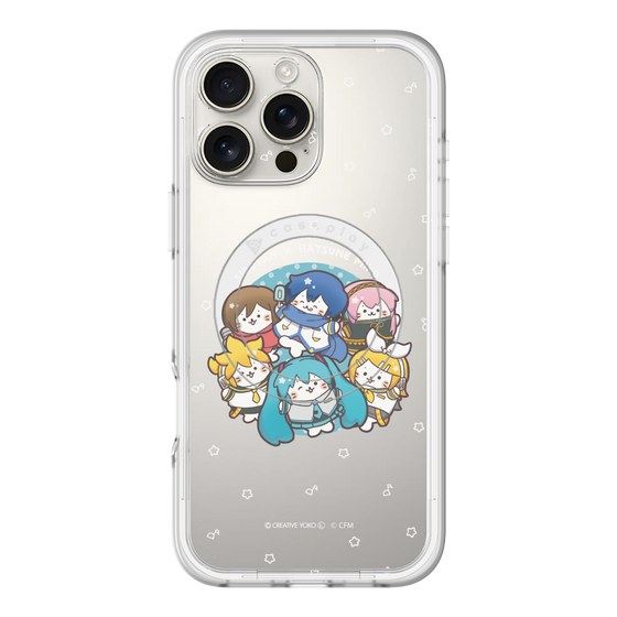スリムプロテクションプレミアムケース with MagSafe［ しろたん×初音ミク - 全員集合 - しろたん変身 ］