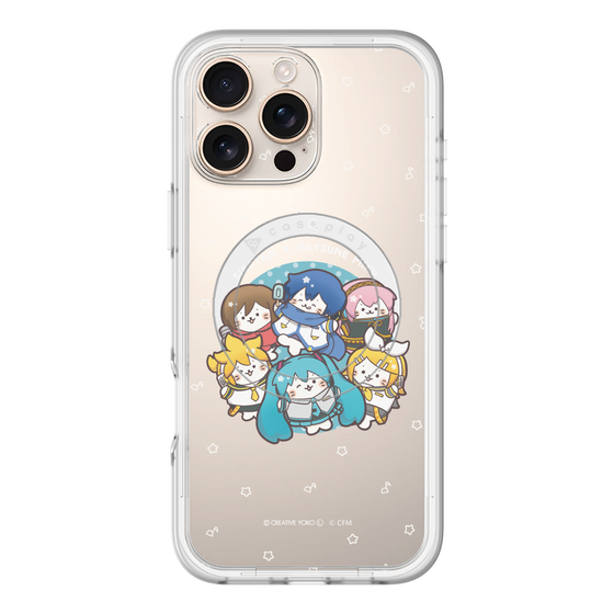 スリムプロテクションプレミアムケース with MagSafe［ しろたん×初音ミク - 全員集合 - しろたん変身 ］