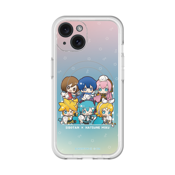 スリムプロテクションプレミアムケース with MagSafe［ しろたん×初音ミク - 全員集合 - しろたんと一緒 ］