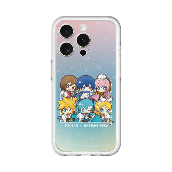 スリムプロテクションプレミアムケース with MagSafe［ しろたん×初音ミク - 全員集合 - しろたんと一緒 ］