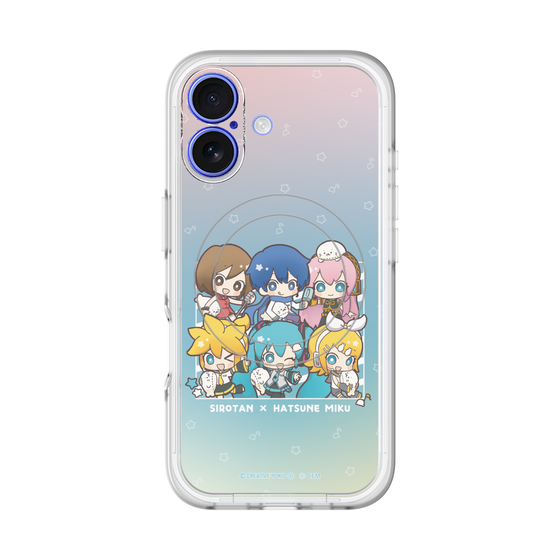 スリムプロテクションプレミアムケース with MagSafe［ しろたん×初音ミク - 全員集合 - しろたんと一緒 ］