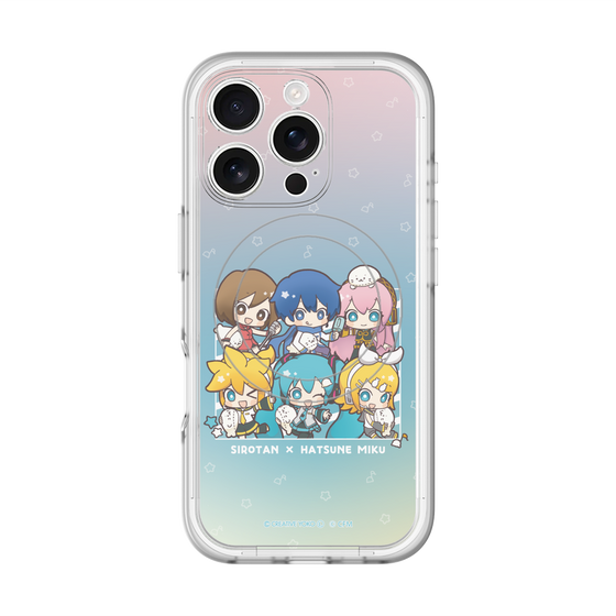 スリムプロテクションプレミアムケース with MagSafe［ しろたん×初音ミク - 全員集合 - しろたんと一緒 ］