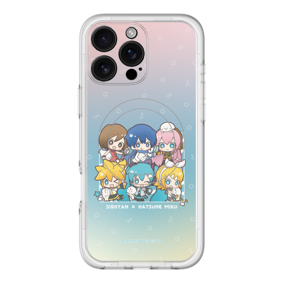 スリムプロテクションプレミアムケース with MagSafe［ しろたん×初音ミク - 全員集合 - しろたんと一緒 ］