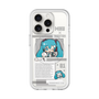 スリムプロテクションプレミアムケース with MagSafe［ しろたん×初音ミク - 初音ミク - インフォグラフィック ］