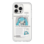 スリムプロテクションプレミアムケース with MagSafe［ しろたん×初音ミク - 初音ミク - インフォグラフィック ］