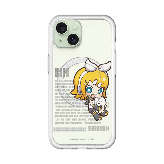 スリムプロテクションプレミアムケース with MagSafe［ しろたん×初音ミク - 鏡音リン - デジタルコード ］