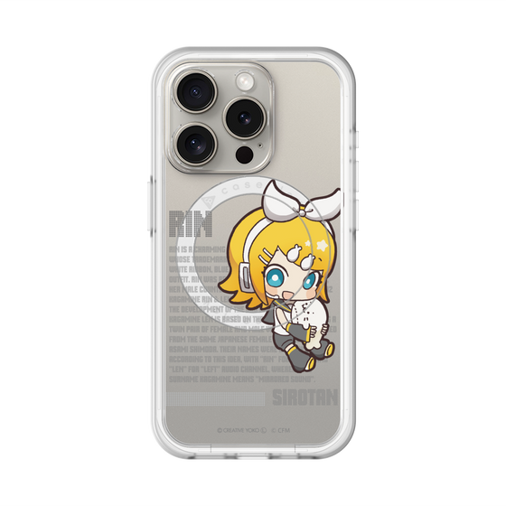 スリムプロテクションプレミアムケース with MagSafe［ しろたん×初音ミク - 鏡音リン - デジタルコード ］
