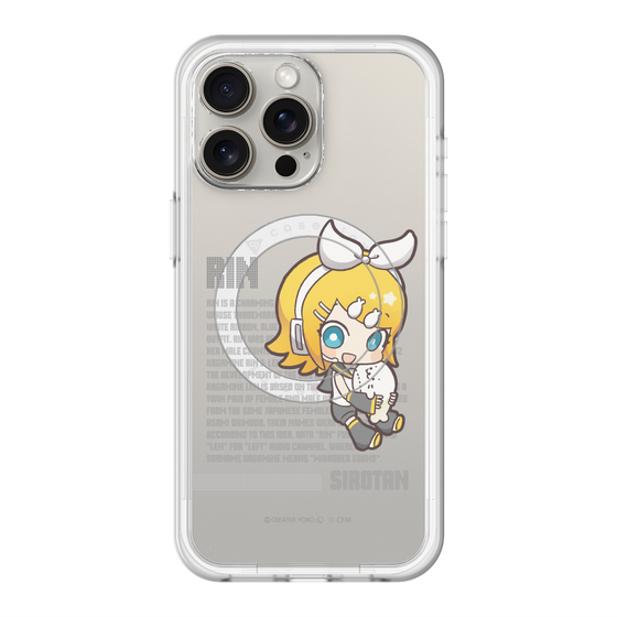 スリムプロテクションプレミアムケース with MagSafe［ しろたん×初音ミク - 鏡音リン - デジタルコード ］