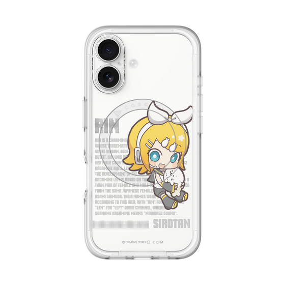 スリムプロテクションプレミアムケース with MagSafe［ しろたん×初音ミク - 鏡音リン - デジタルコード ］