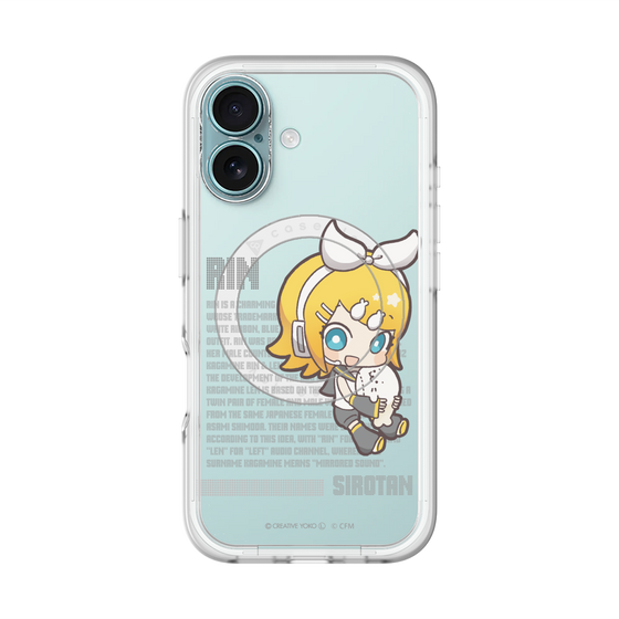 スリムプロテクションプレミアムケース with MagSafe［ しろたん×初音ミク - 鏡音リン - デジタルコード ］