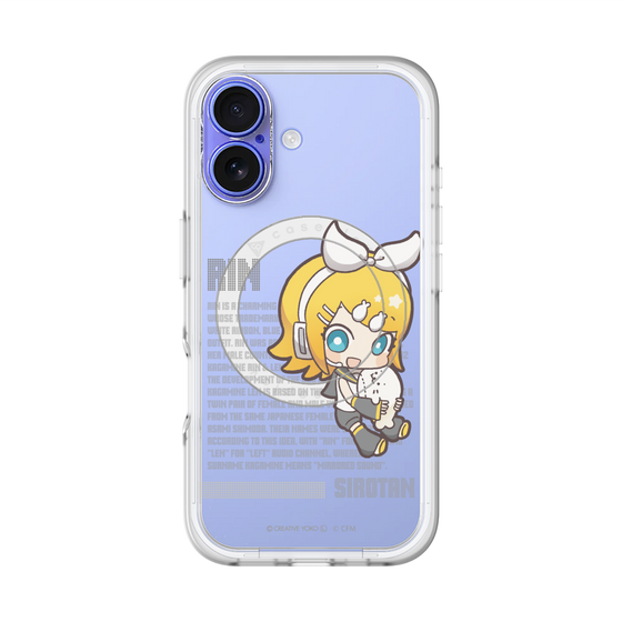 スリムプロテクションプレミアムケース with MagSafe［ しろたん×初音ミク - 鏡音リン - デジタルコード ］
