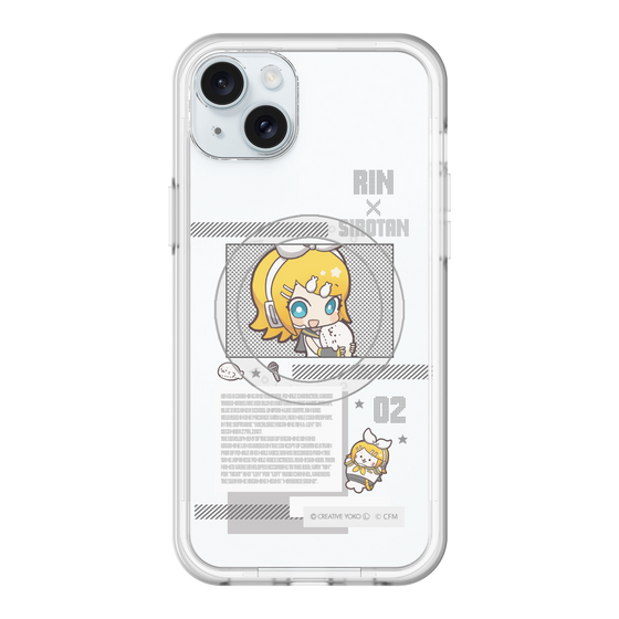 スリムプロテクションプレミアムケース with MagSafe［ しろたん×初音ミク - 鏡音リン - インフォグラフィック ］