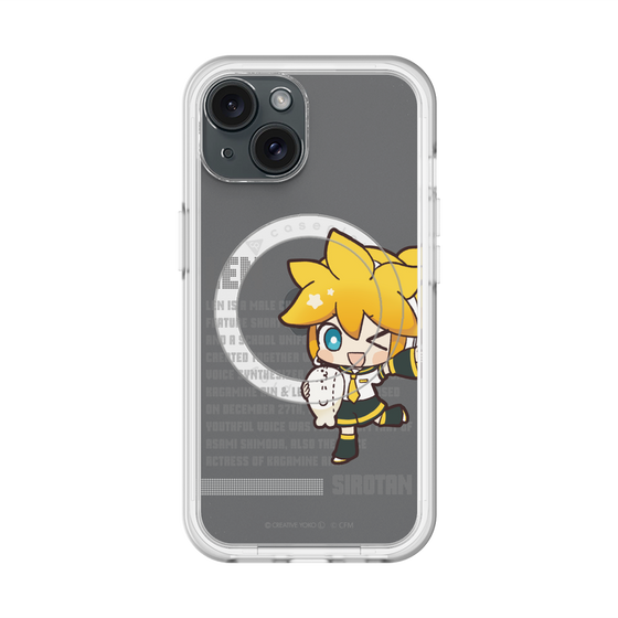 スリムプロテクションプレミアムケース with MagSafe［ しろたん×初音ミク - 鏡音レン - デジタルコード ］