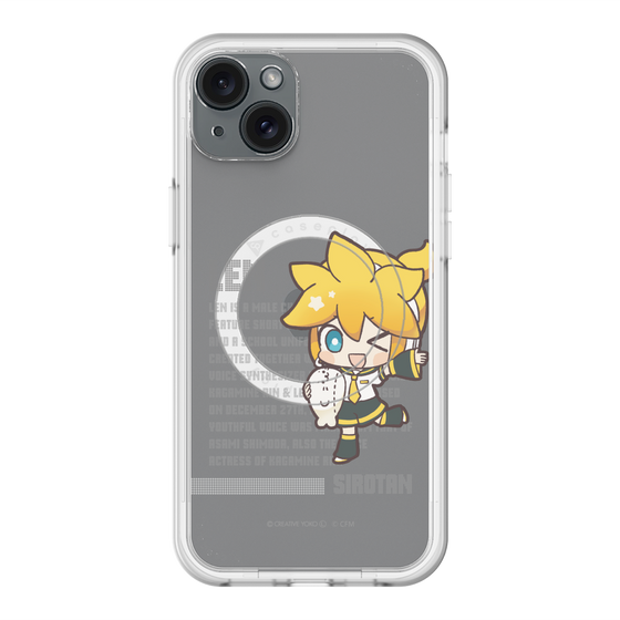 スリムプロテクションプレミアムケース with MagSafe［ しろたん×初音ミク - 鏡音レン - デジタルコード ］