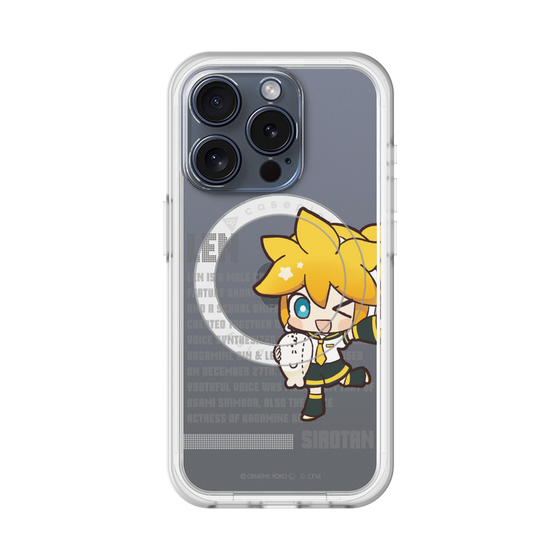 スリムプロテクションプレミアムケース with MagSafe［ しろたん×初音ミク - 鏡音レン - デジタルコード ］