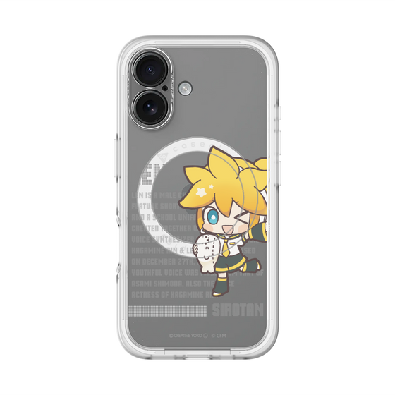 スリムプロテクションプレミアムケース with MagSafe［ しろたん×初音ミク - 鏡音レン - デジタルコード ］