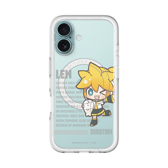 スリムプロテクションプレミアムケース with MagSafe［ しろたん×初音ミク - 鏡音レン - デジタルコード ］