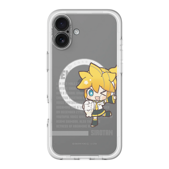 スリムプロテクションプレミアムケース with MagSafe［ しろたん×初音ミク - 鏡音レン - デジタルコード ］