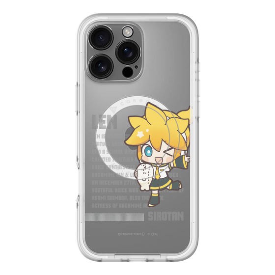 スリムプロテクションプレミアムケース with MagSafe［ しろたん×初音ミク - 鏡音レン - デジタルコード ］