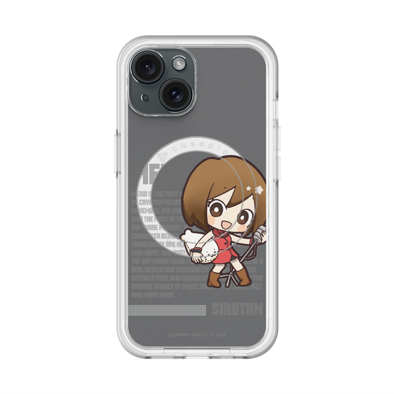 スリムプロテクションプレミアムケース with MagSafe［ しろたん×初音ミク - MEIKO - デジタルコード ］