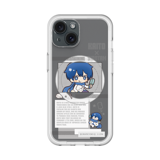 スリムプロテクションプレミアムケース with MagSafe［ しろたん×初音ミク - KAITO - インフォグラフィック ］