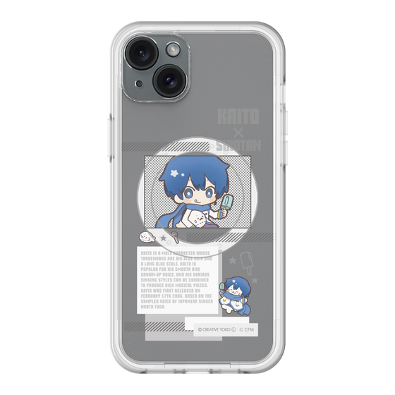 スリムプロテクションプレミアムケース with MagSafe［ しろたん×初音ミク - KAITO - インフォグラフィック ］