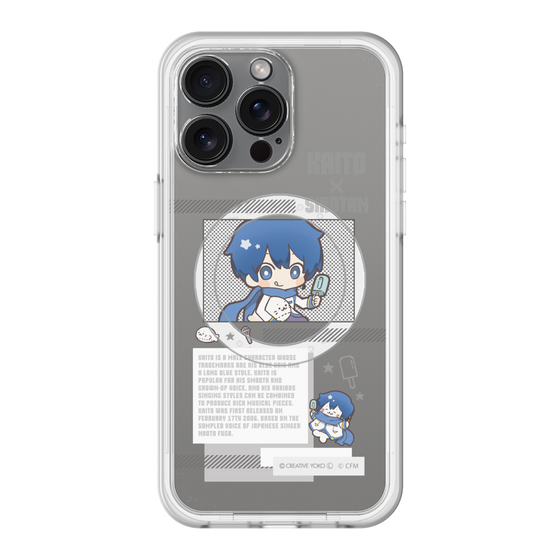 スリムプロテクションプレミアムケース with MagSafe［ しろたん×初音ミク - KAITO - インフォグラフィック ］
