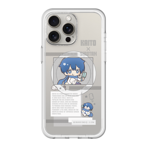 スリムプロテクションプレミアムケース with MagSafe［ しろたん×初音ミク - KAITO - インフォグラフィック ］