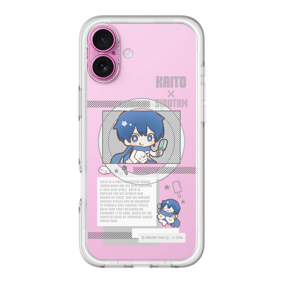 スリムプロテクションプレミアムケース with MagSafe［ しろたん×初音ミク - KAITO - インフォグラフィック ］