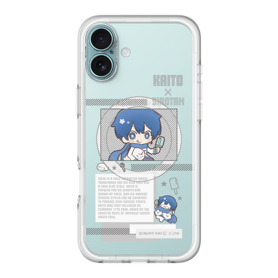 スリムプロテクションプレミアムケース with MagSafe［ しろたん×初音ミク - KAITO - インフォグラフィック ］