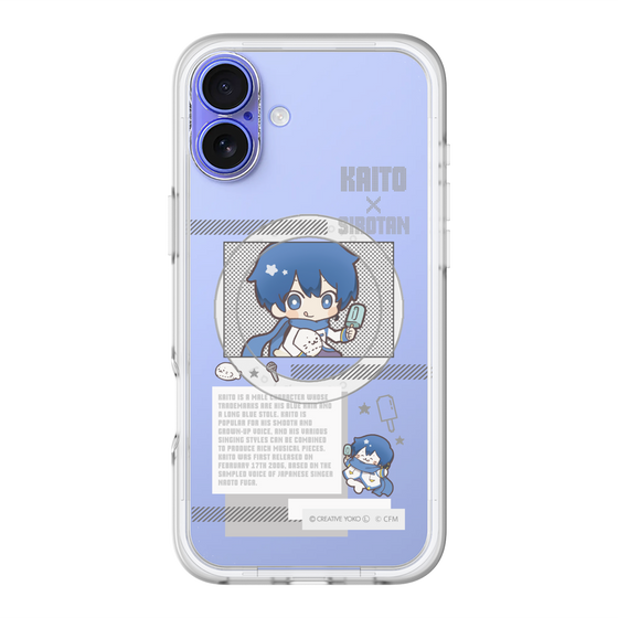 スリムプロテクションプレミアムケース with MagSafe［ しろたん×初音ミク - KAITO - インフォグラフィック ］