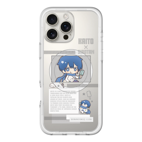 スリムプロテクションプレミアムケース with MagSafe［ しろたん×初音ミク - KAITO - インフォグラフィック ］