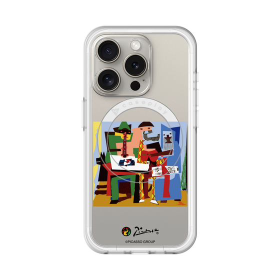 スリムプロテクションプレミアムケース with MagSafe［ PICASSO - Three Musicians ］