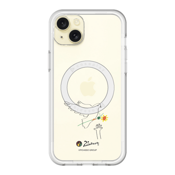 スリムプロテクションプレミアムケース with MagSafe［ PICASSO - Dove of Peace ］