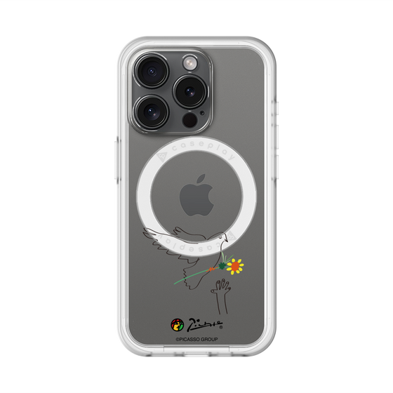 スリムプロテクションプレミアムケース with MagSafe［ PICASSO - Dove of Peace ］
