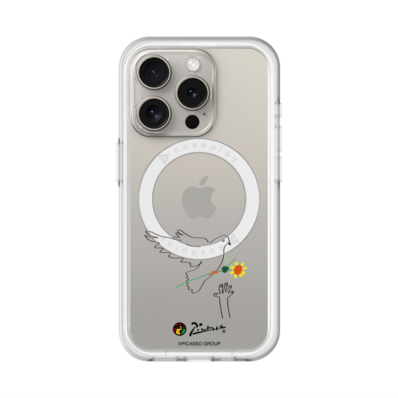 スリムプロテクションプレミアムケース with MagSafe［ PICASSO - Dove of Peace ］
